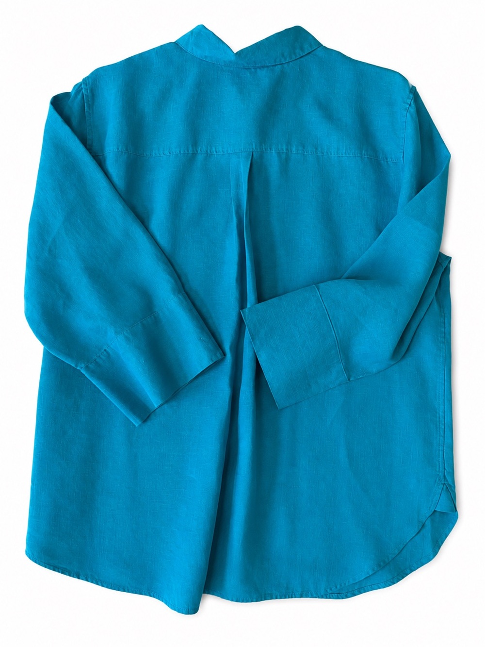 Chico's NWOT Vibrant Teal Button-Down Blouse 14 - Picture 6 of 10